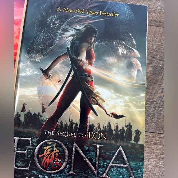 Eon and the sequel Eona Books Dragonseye Reborn softcover fiction Fantasy - Picture 5 of 6